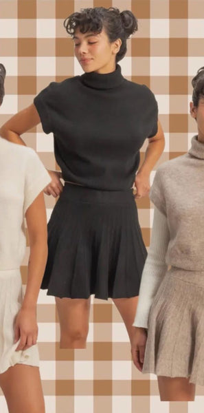 Trixie Sweater Skirt Set - 3 Colors