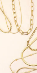 Stainless Steel Tarnish Free Waterproof Necklaces - 6 Styles