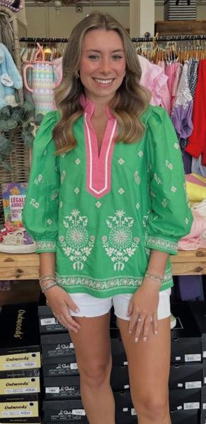 Spring in Palm Beach Blouse