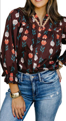 Helga Floral Top
