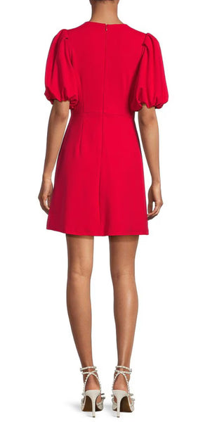 Cherry Belle Crew Neck Bow Dress