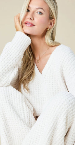 Softies Oprah's Fave 2025 - Marshmallow Waffle V-Neck Lounge Set - 3 Colors