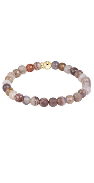 enewton - classic gemstone 6mm bracelet - botswana agate