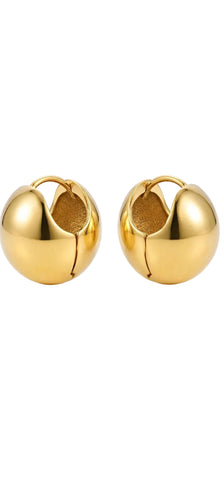 Ellie Vail Kane Dome Half Hoop Earring