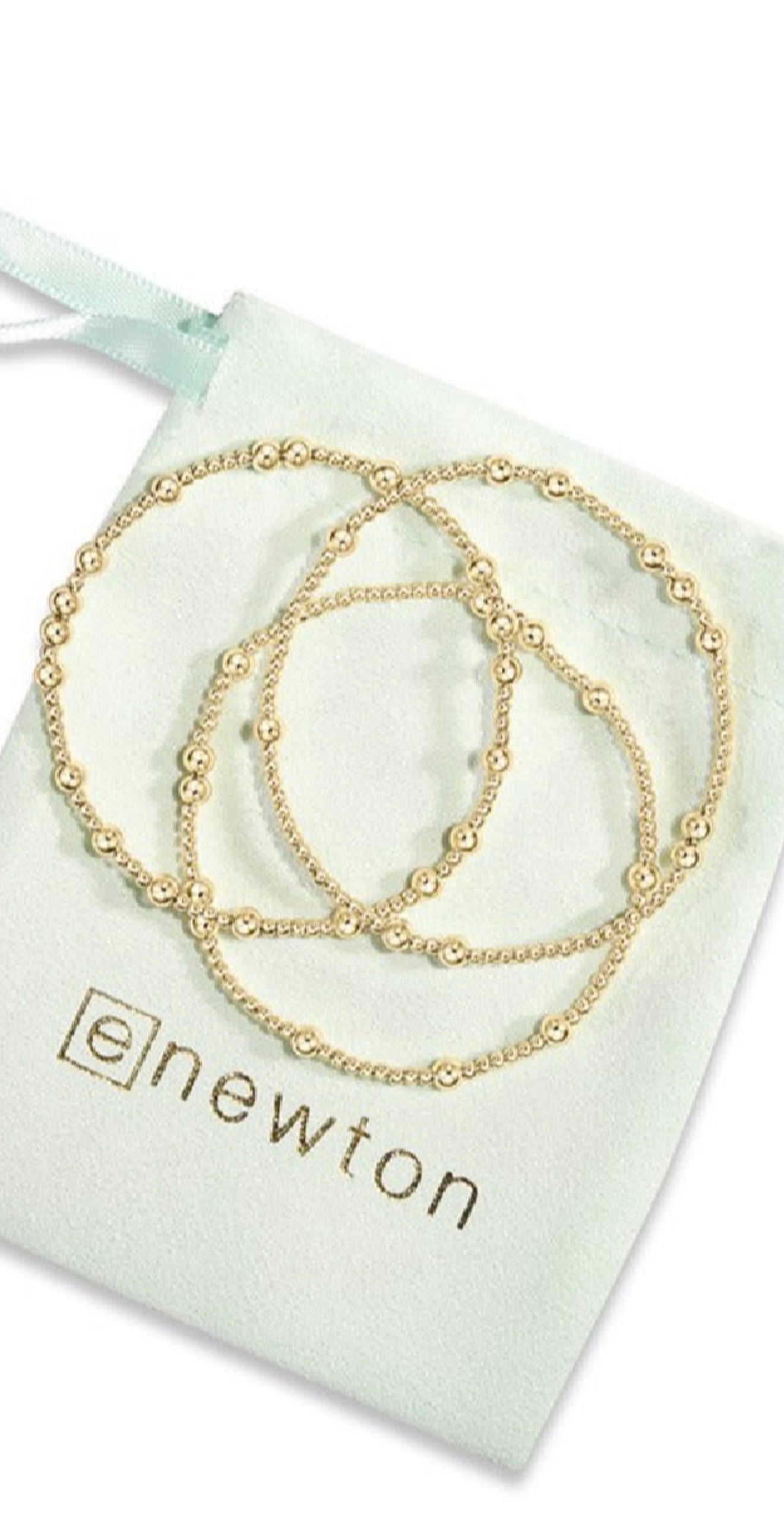 enewton hope unwritten 4mm bead bracelet - gold