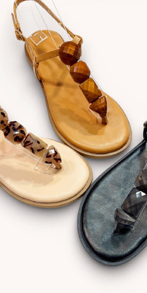 Yendall Stone Sandals - 3 Colors