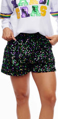 Let the Good Times Roll Sparkle Shorts
