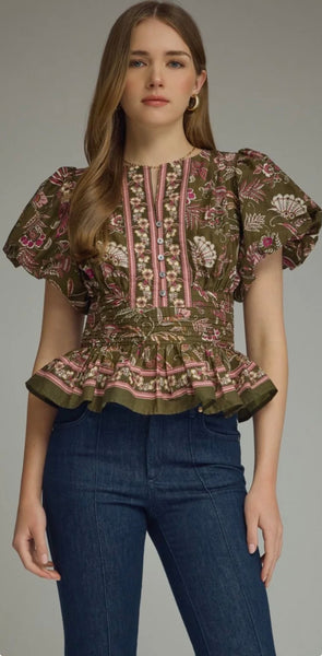 Marilyn in Flowers Top