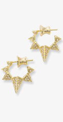 Kiki & Livy Bling Spike Huggie Earrings