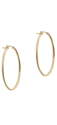 Classic Gold Hoops