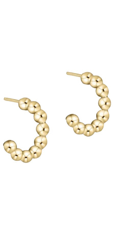 Enewton Beaded Classic Post Hoop - 4mm Gold (1