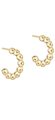 Enewton Beaded Classic Post Hoop - 4mm Gold (1"or 1.25")
