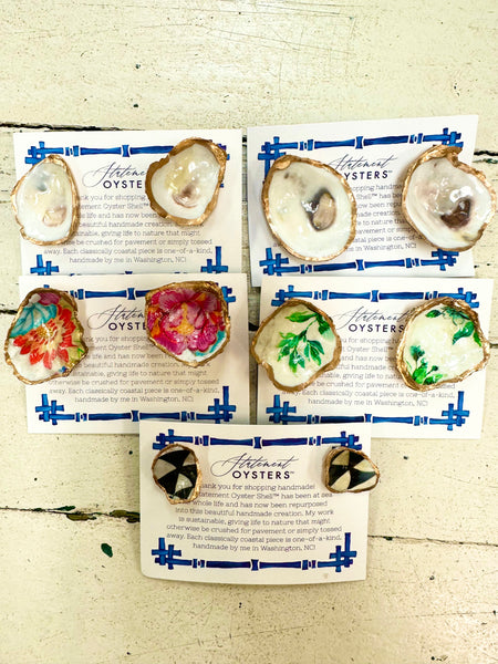 Handmade Oyster Earrings