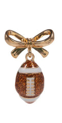 Bow and Football Earrings