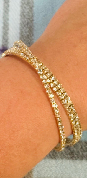 Crystal Crossover Bracelet