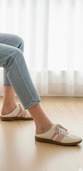 Sporty Pink Slide Mule Sneaker