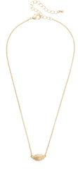 Football Necklace in Shiny Gold