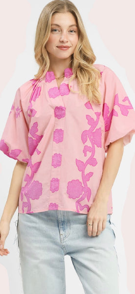 Creme of Pink Blouse