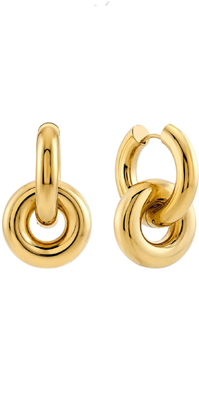 Ellie Vail Solana Interlocking Hoop Earring