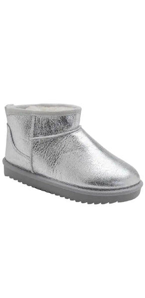 Mecca Silver Bootie Sherling Booties