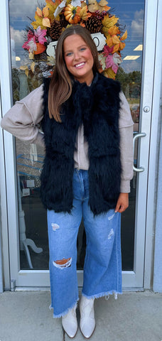 Faux Fur Vest - 2 Colors