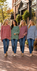 Jackson Ribbed Sweatshirt - 4 Colors