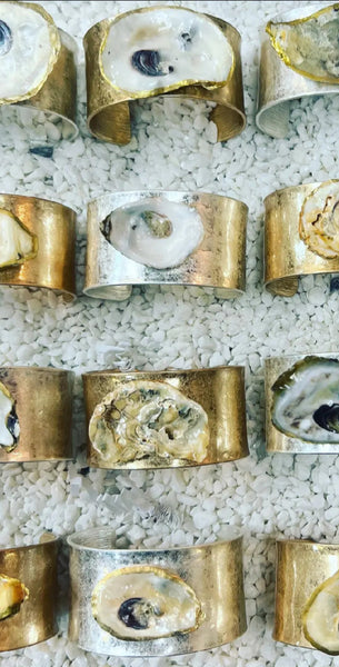 Oyster Bracelets - Silver and Gold