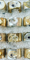 Oyster Bracelets - Silver and Gold