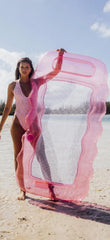 FUNBOY Clear Pink Mesh Lounger