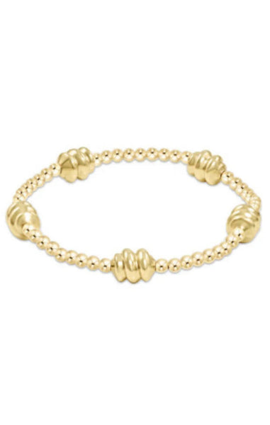 enewton Admire Gold 3mm Bead Bracelet - Gold - Regular and Extends