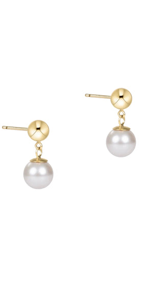 enewton classic 8mm ball drop studs - pearl