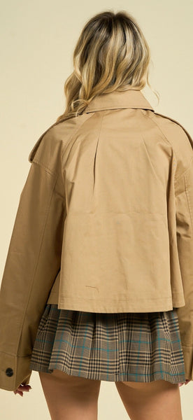 Cropped Trench Coat