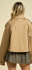 Cropped Trench Coat