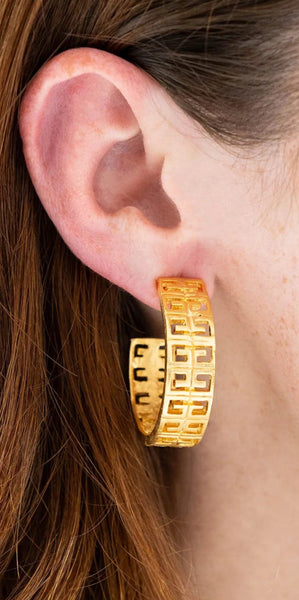 Greek Key Hoops