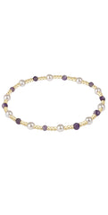 enewton pearl sincerity pattern 4mm bead bracelet - amethyst