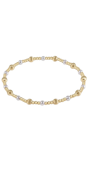 enewton Dignity Sincerity Pattern 4mm Bead Bracelet - Pearl