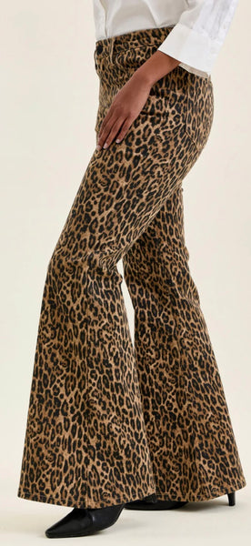 Judy Blue Jaqueline Leopard Flare Jeans