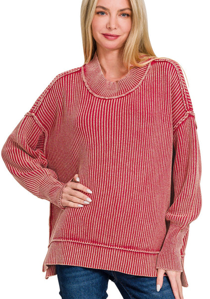 Jackson Ribbed Sweatshirt - 4 Colors