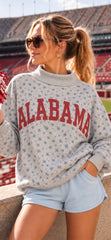 Sweat-shirt réversible Alabama & AL - Col montant à motif floral