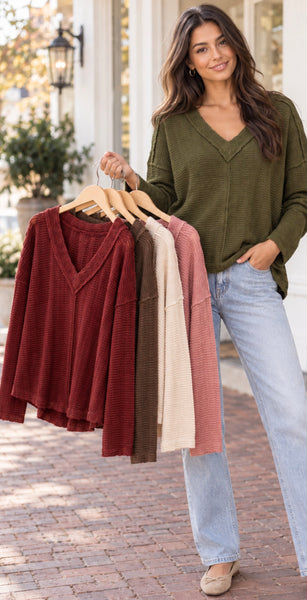 Kepper Waffle Top - 5 Colors