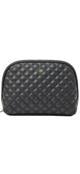 Large Quilted Essential Pouch in Black