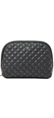 Large Quilted Essential Pouch in Black