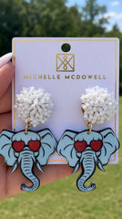 Elephant Love Earrings