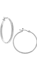 Susan Shaw Delicate Silver Hoops