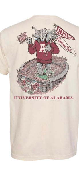 Campus Collection Big AL T-Shirt - Ivory