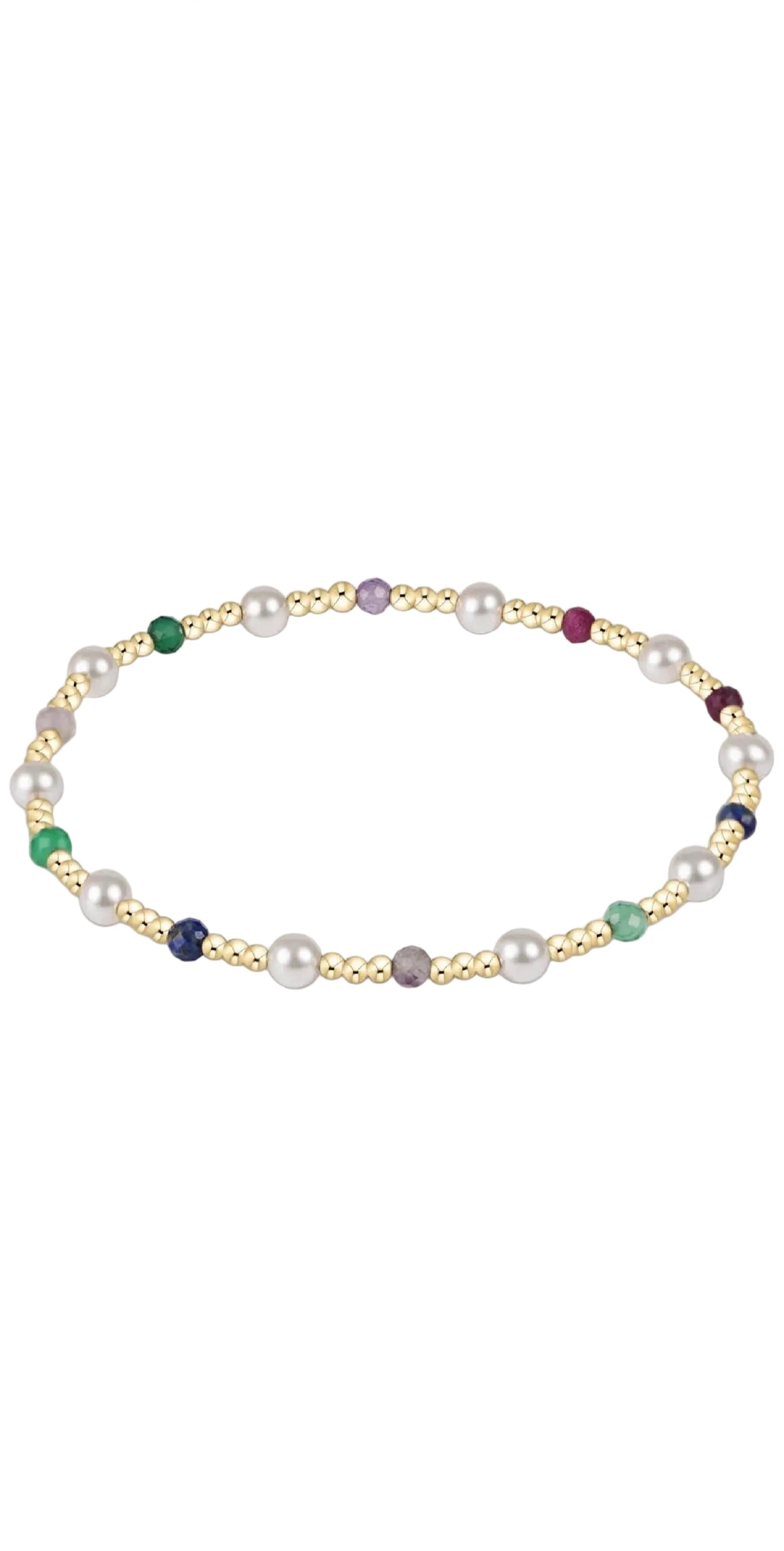 enewton design : Pearl Sincerity Pattern Bead Bracelet 6.25" - 4mm Hot Mess