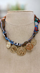 Medallion Scarf Necklace
