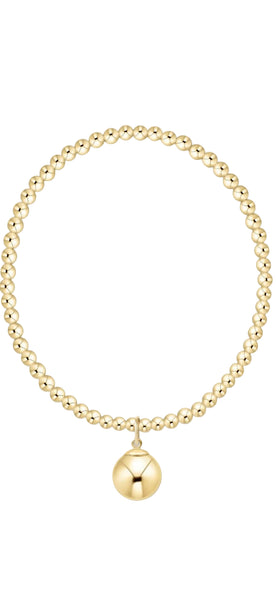 enewton classic gold 3mm bracelet - classic gold 10mm charm