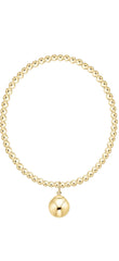 enewton classic gold 3mm bracelet - classic gold 10mm charm