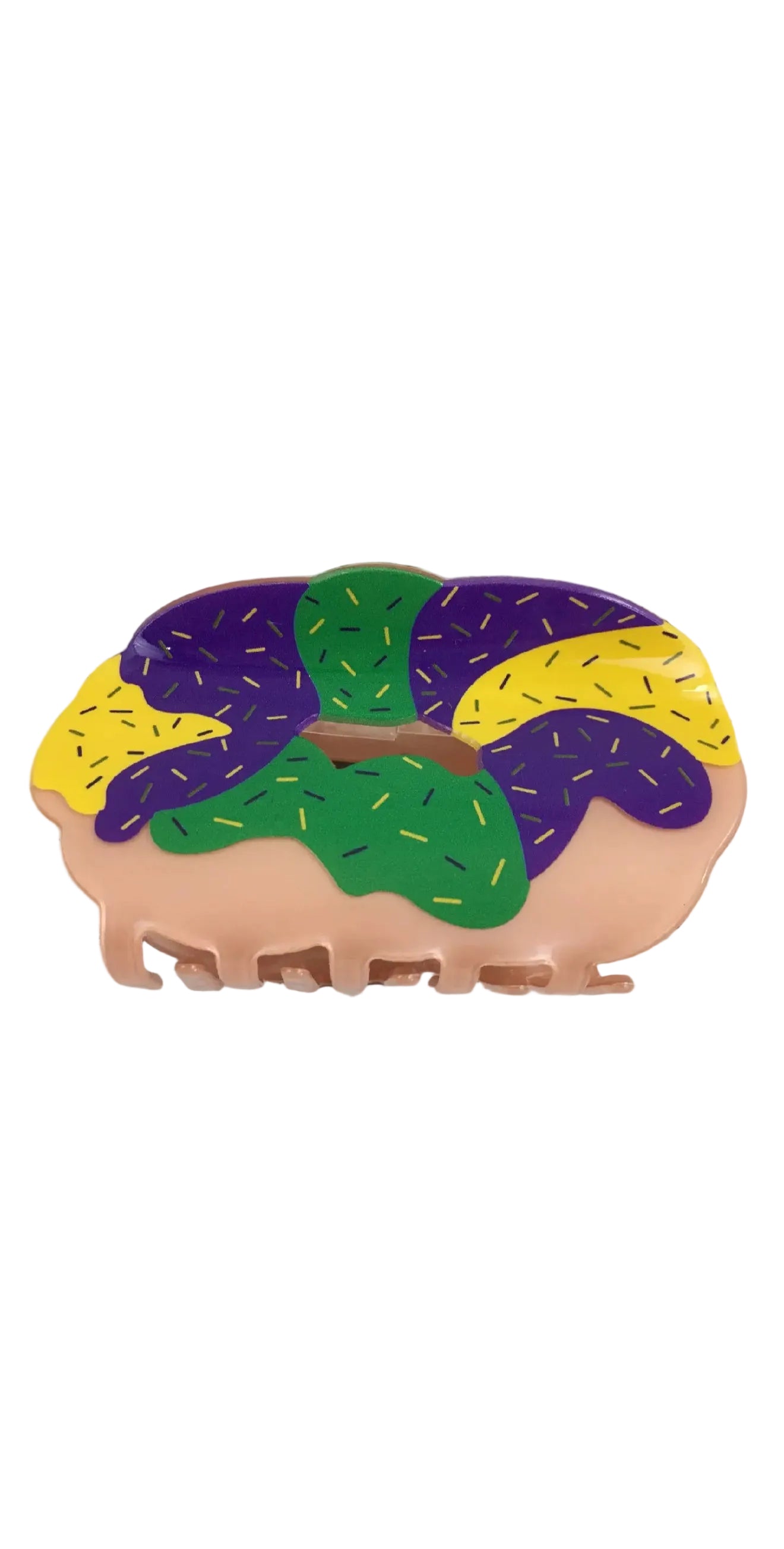 King Cake Hair Clip